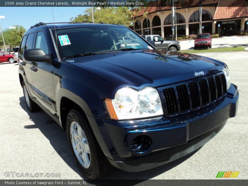 Midnight Blue Pearl / Medium Slate Gray 2006 Jeep Grand Cherokee Laredo
