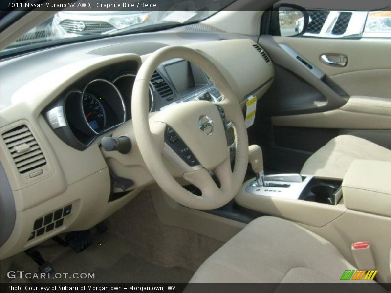 Graphite Blue / Beige 2011 Nissan Murano SV AWD