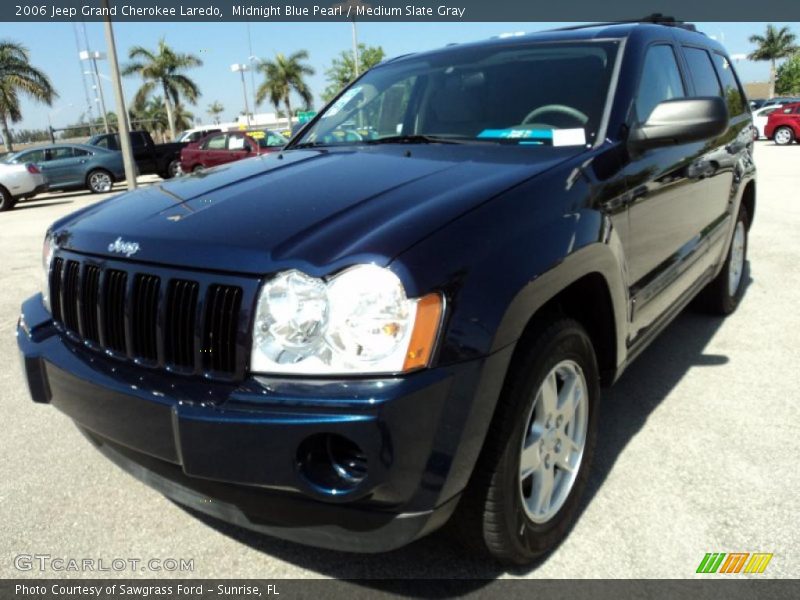 Midnight Blue Pearl / Medium Slate Gray 2006 Jeep Grand Cherokee Laredo