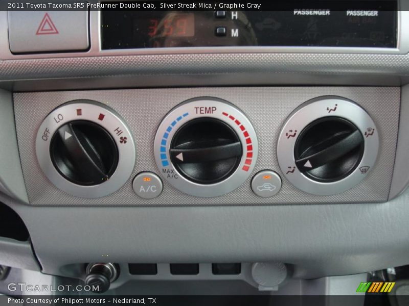 Controls of 2011 Tacoma SR5 PreRunner Double Cab