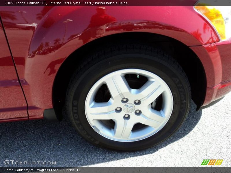 Inferno Red Crystal Pearl / Pastel Pebble Beige 2009 Dodge Caliber SXT