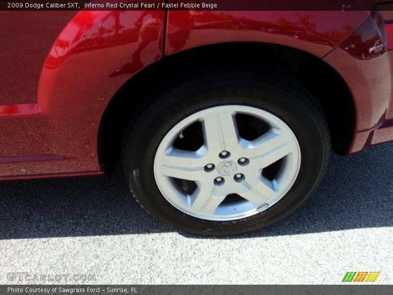 Inferno Red Crystal Pearl / Pastel Pebble Beige 2009 Dodge Caliber SXT