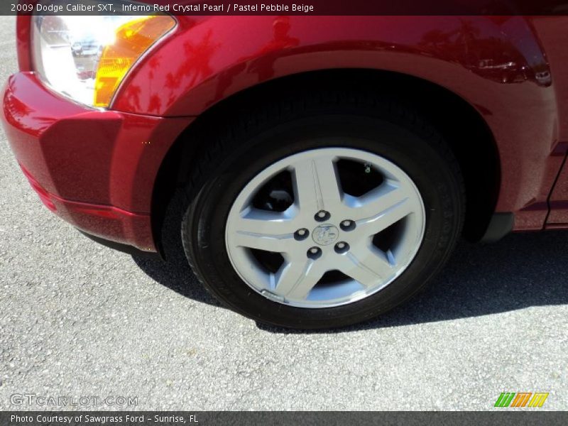 Inferno Red Crystal Pearl / Pastel Pebble Beige 2009 Dodge Caliber SXT