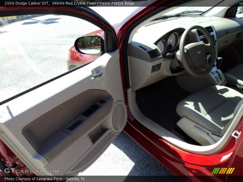 Inferno Red Crystal Pearl / Pastel Pebble Beige 2009 Dodge Caliber SXT