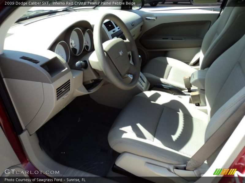 Inferno Red Crystal Pearl / Pastel Pebble Beige 2009 Dodge Caliber SXT
