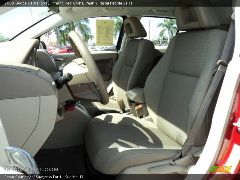 Inferno Red Crystal Pearl / Pastel Pebble Beige 2009 Dodge Caliber SXT