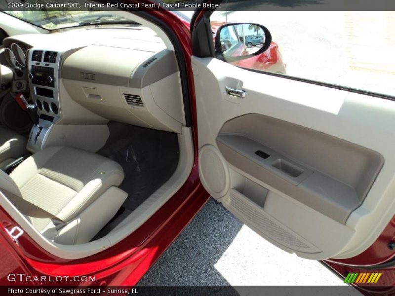 Inferno Red Crystal Pearl / Pastel Pebble Beige 2009 Dodge Caliber SXT