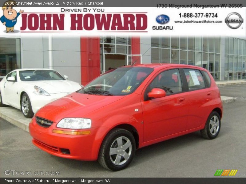 Victory Red / Charcoal 2008 Chevrolet Aveo Aveo5 LS