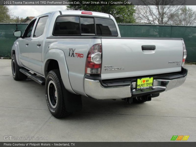 Silver Streak Mica / Graphite Gray 2011 Toyota Tacoma V6 TRD PreRunner Double Cab