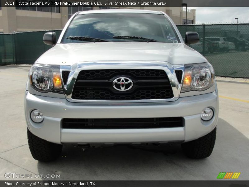 Silver Streak Mica / Graphite Gray 2011 Toyota Tacoma V6 TRD PreRunner Double Cab