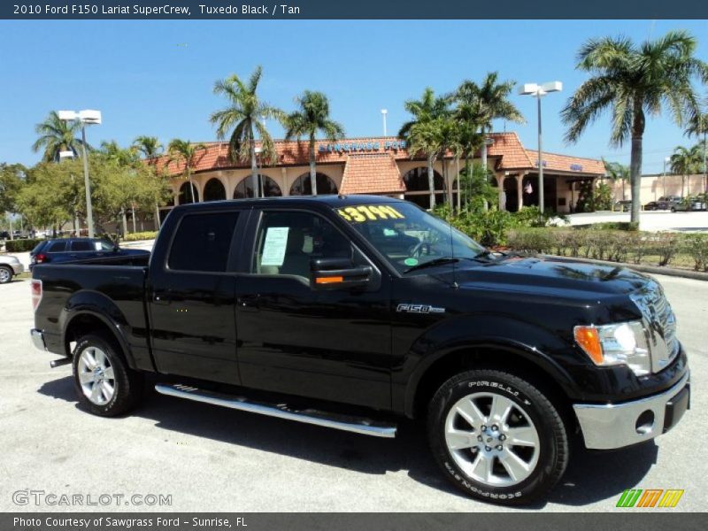 Tuxedo Black / Tan 2010 Ford F150 Lariat SuperCrew
