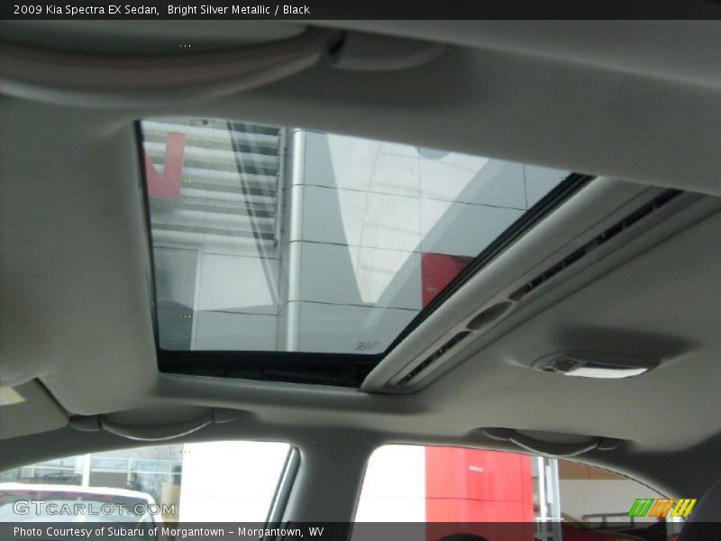 Bright Silver Metallic / Black 2009 Kia Spectra EX Sedan