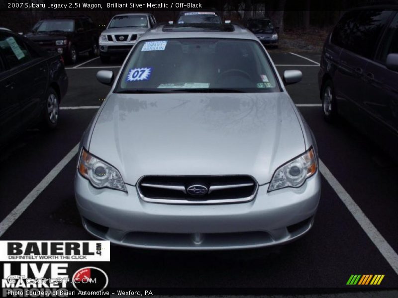 Brilliant Silver Metallic / Off-Black 2007 Subaru Legacy 2.5i Wagon