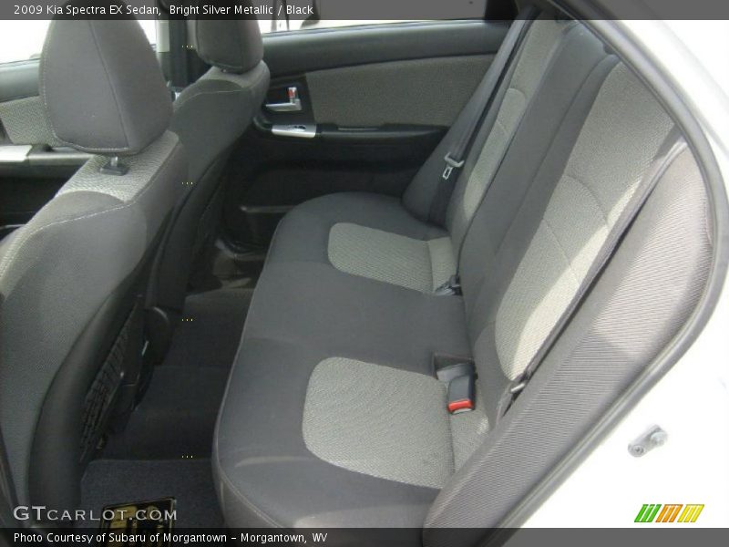 Bright Silver Metallic / Black 2009 Kia Spectra EX Sedan