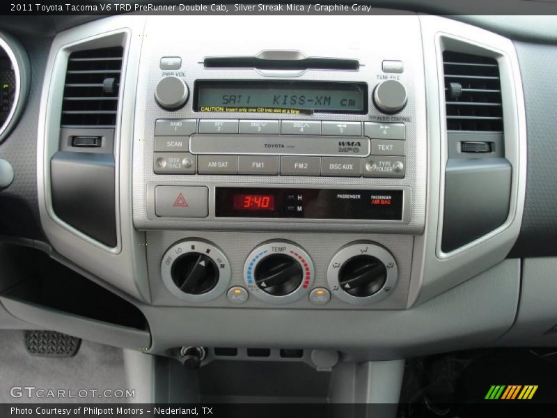 Silver Streak Mica / Graphite Gray 2011 Toyota Tacoma V6 TRD PreRunner Double Cab