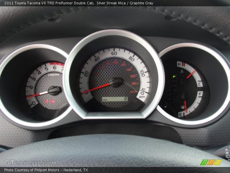 Silver Streak Mica / Graphite Gray 2011 Toyota Tacoma V6 TRD PreRunner Double Cab