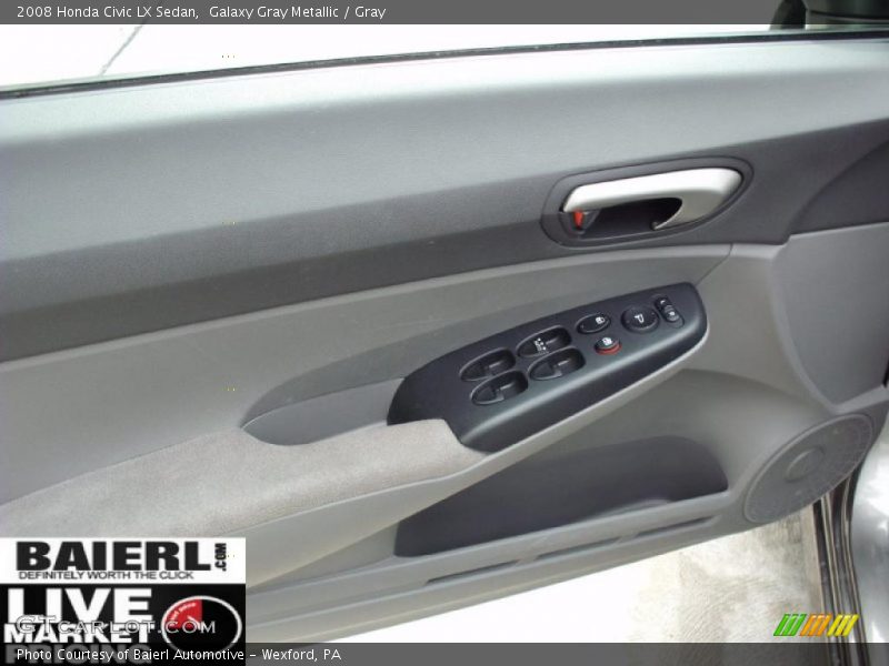 Galaxy Gray Metallic / Gray 2008 Honda Civic LX Sedan