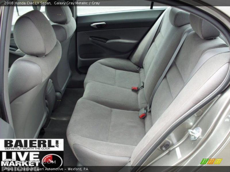 Galaxy Gray Metallic / Gray 2008 Honda Civic LX Sedan