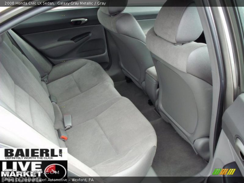 Galaxy Gray Metallic / Gray 2008 Honda Civic LX Sedan
