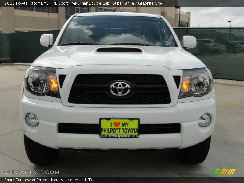 Super White / Graphite Gray 2011 Toyota Tacoma V6 TRD Sport PreRunner Double Cab