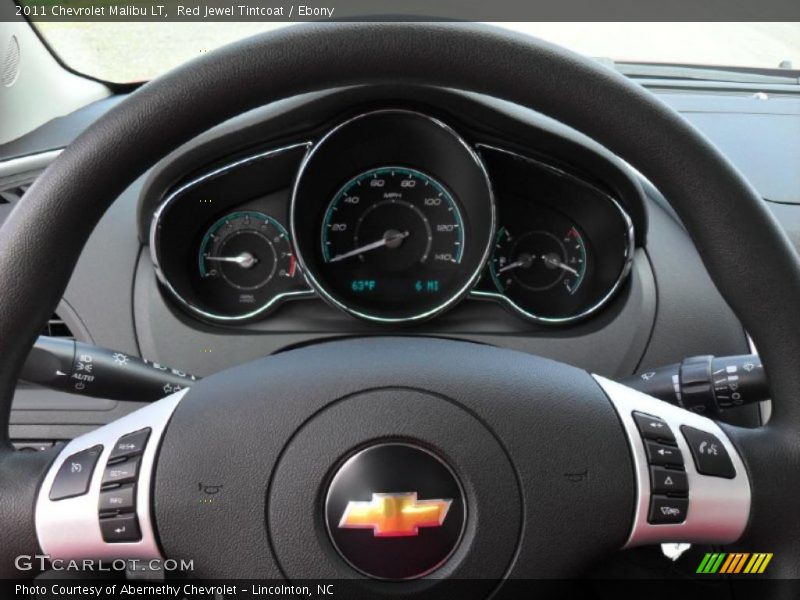Red Jewel Tintcoat / Ebony 2011 Chevrolet Malibu LT