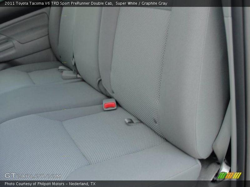 Super White / Graphite Gray 2011 Toyota Tacoma V6 TRD Sport PreRunner Double Cab
