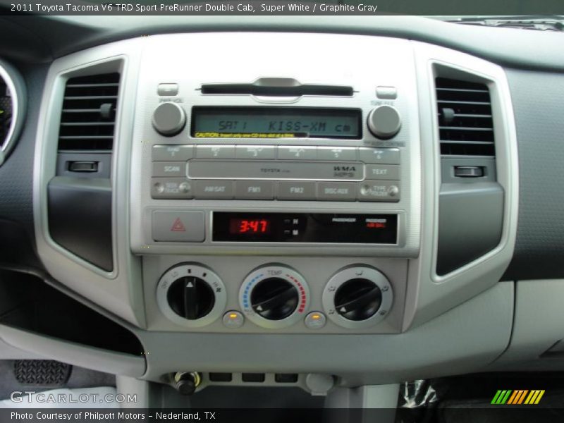 Super White / Graphite Gray 2011 Toyota Tacoma V6 TRD Sport PreRunner Double Cab
