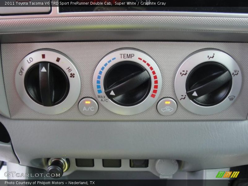 Super White / Graphite Gray 2011 Toyota Tacoma V6 TRD Sport PreRunner Double Cab