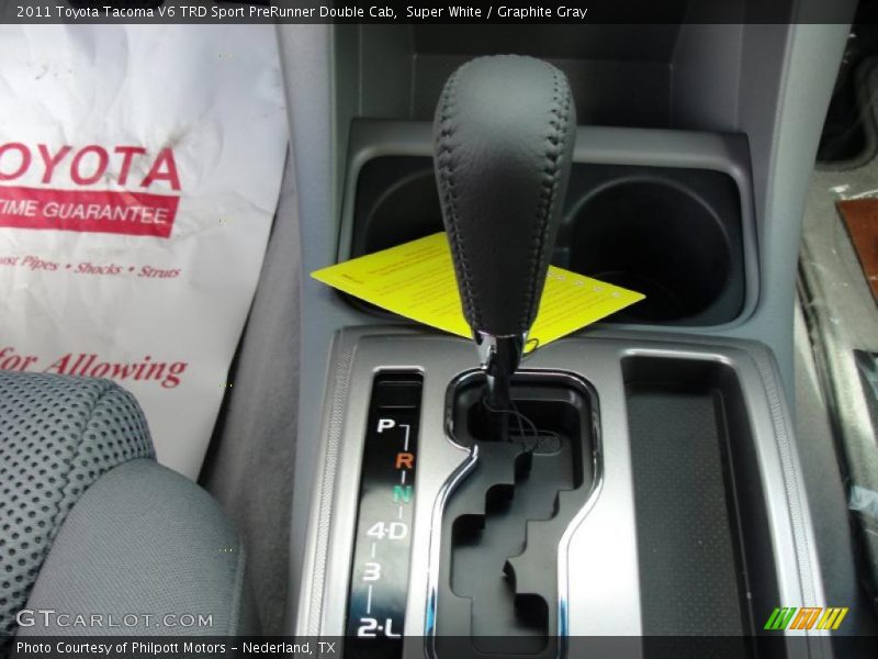 Super White / Graphite Gray 2011 Toyota Tacoma V6 TRD Sport PreRunner Double Cab