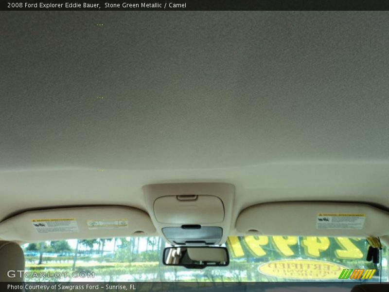 Stone Green Metallic / Camel 2008 Ford Explorer Eddie Bauer