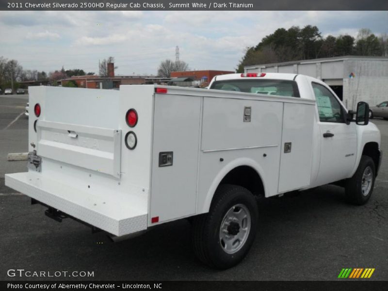 Summit White / Dark Titanium 2011 Chevrolet Silverado 2500HD Regular Cab Chassis