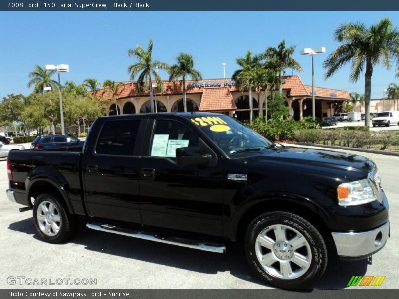 Black / Black 2008 Ford F150 Lariat SuperCrew