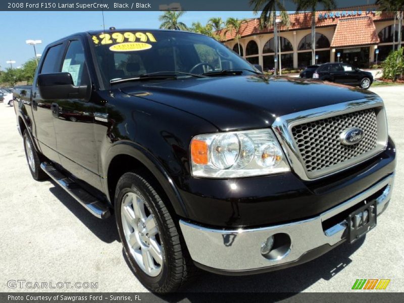 Black / Black 2008 Ford F150 Lariat SuperCrew