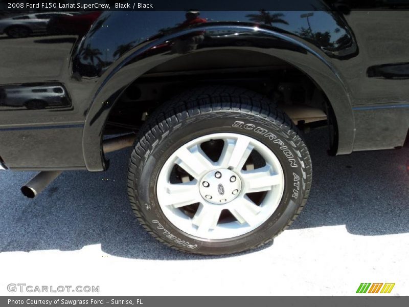 Black / Black 2008 Ford F150 Lariat SuperCrew