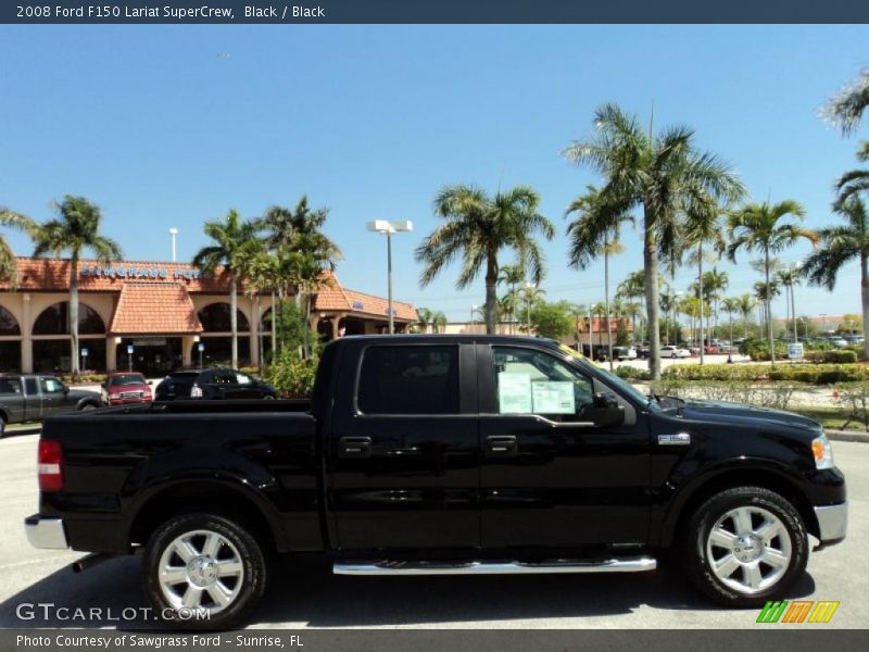 Black / Black 2008 Ford F150 Lariat SuperCrew