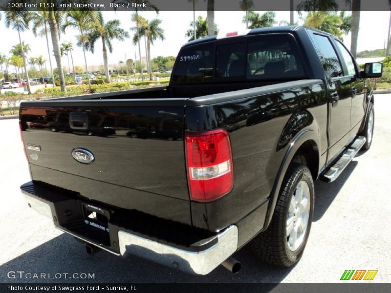 Black / Black 2008 Ford F150 Lariat SuperCrew