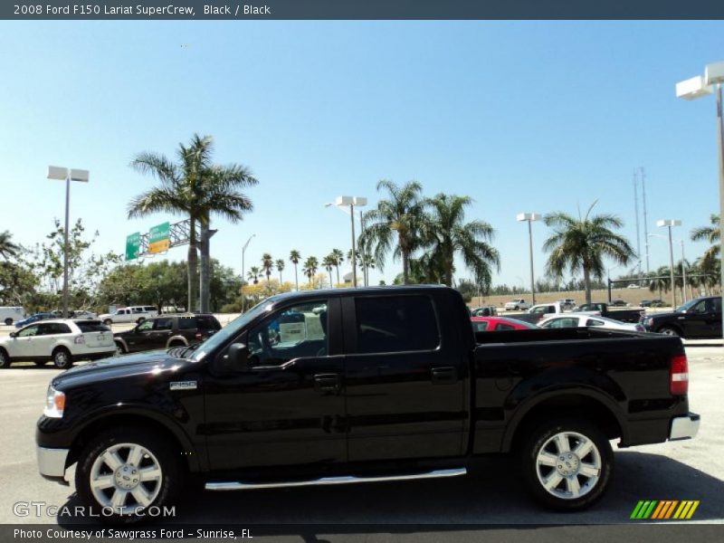Black / Black 2008 Ford F150 Lariat SuperCrew