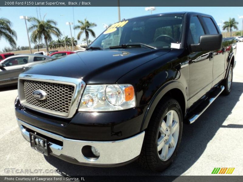 Black / Black 2008 Ford F150 Lariat SuperCrew