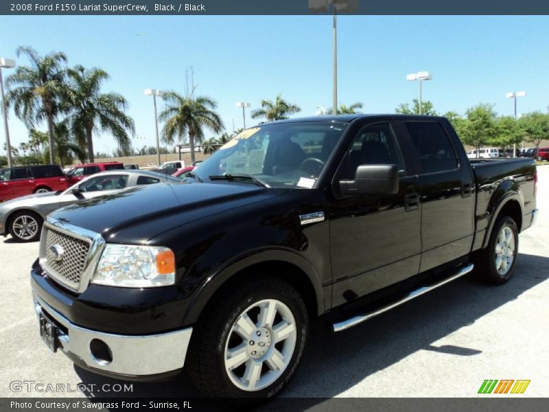 Black / Black 2008 Ford F150 Lariat SuperCrew