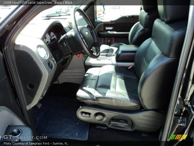 Black / Black 2008 Ford F150 Lariat SuperCrew