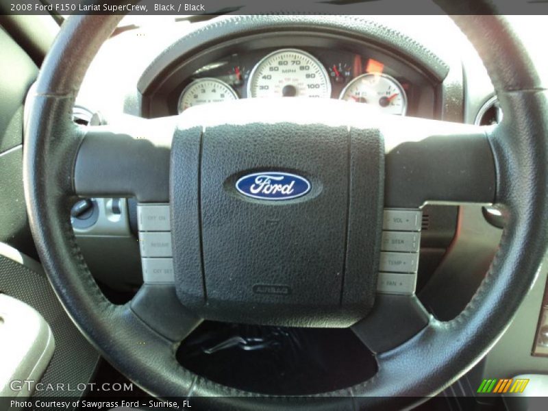Black / Black 2008 Ford F150 Lariat SuperCrew