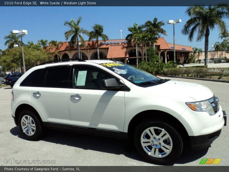 White Suede / Medium Light Stone 2010 Ford Edge SE
