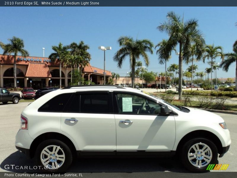 White Suede / Medium Light Stone 2010 Ford Edge SE