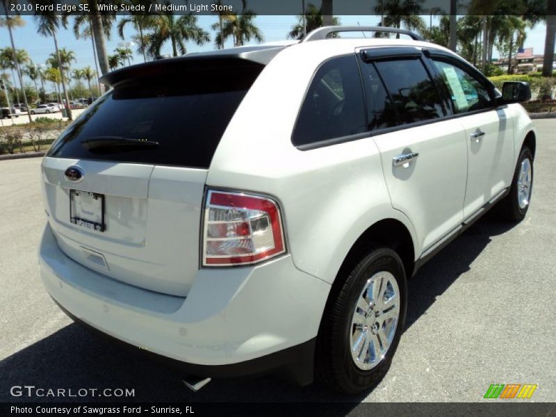 White Suede / Medium Light Stone 2010 Ford Edge SE