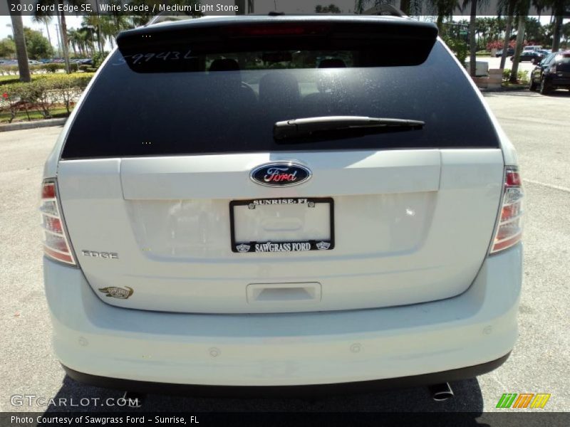 White Suede / Medium Light Stone 2010 Ford Edge SE