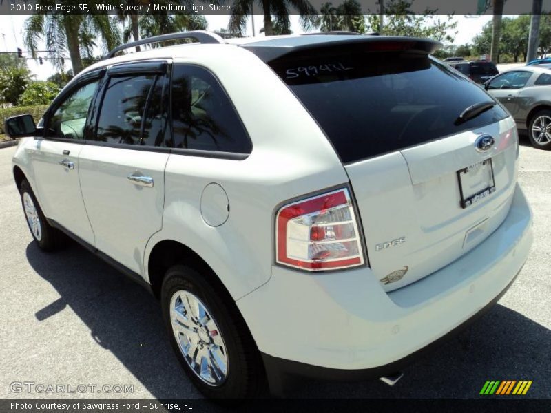 White Suede / Medium Light Stone 2010 Ford Edge SE