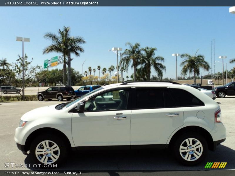 White Suede / Medium Light Stone 2010 Ford Edge SE