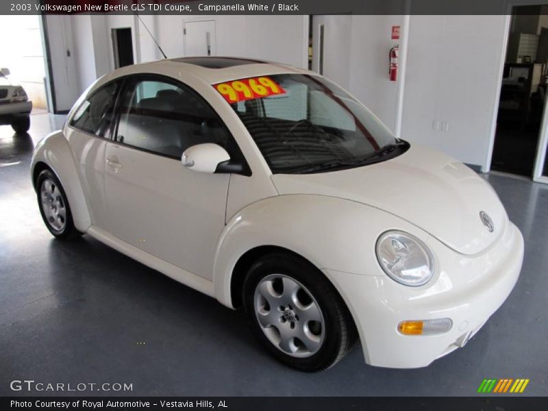 Campanella White / Black 2003 Volkswagen New Beetle GLS TDI Coupe
