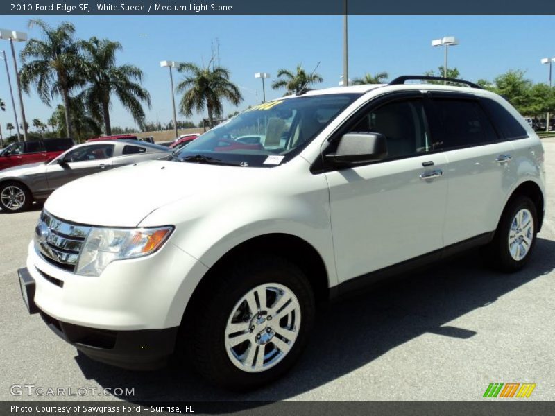 White Suede / Medium Light Stone 2010 Ford Edge SE