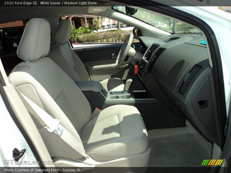 White Suede / Medium Light Stone 2010 Ford Edge SE